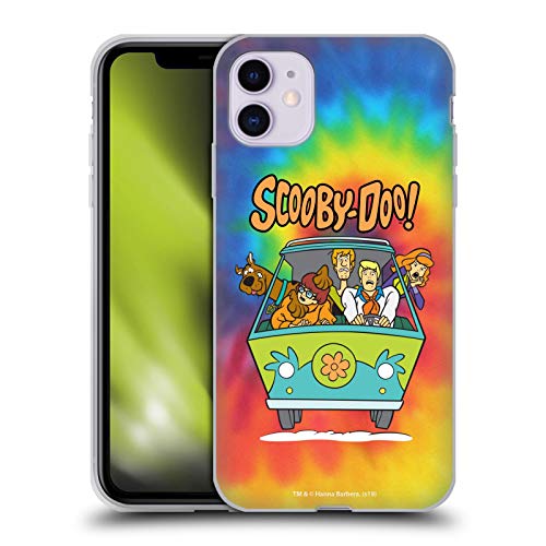Head Case Designs Officially Licensed Scooby-Doo Tie Dye Mystery Inc. Soft Gel Case Compatible with Apple iPhone 11