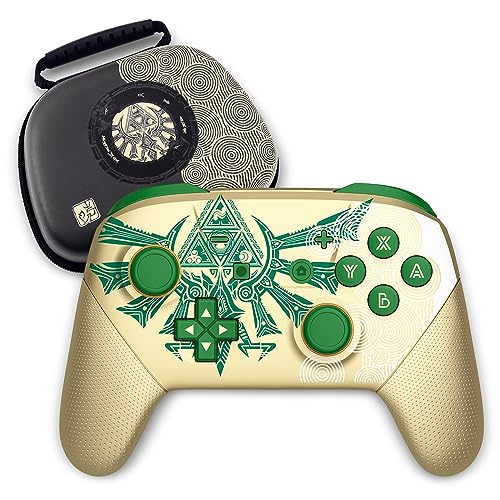 Switch Pro Controller, Wireless Switch Controllers with Carrying Storage Case, Upgraded Gamepad Switch Remote Replacement for Switch Controller Support NFC/Dual Vibration/Screenshot/Wake-up Function