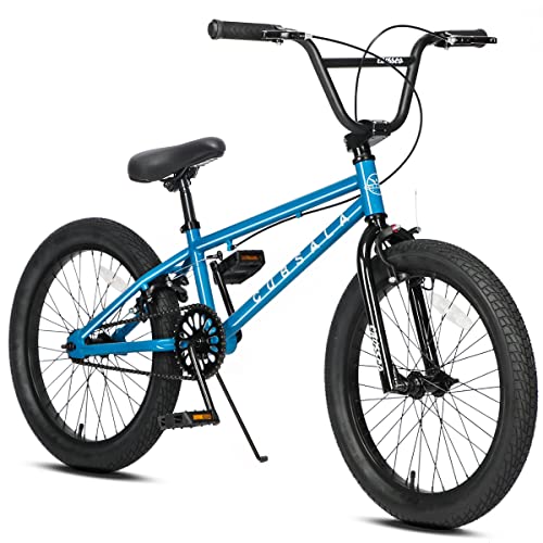 cubsala 18 Inch Big Kids Bike Freestyle BMX Bicycle for Age 5 6 7 8 Years Old Boys Girls and Beginners, Blue