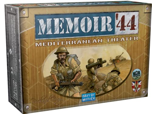 Memoir '44 Mediterranean Theatre Board Game EXPANSION | Strategy Game for Adults and Kids | Ages 8+ | 2 Players | Average Playtime 30-60 Minutes | Made by Days of Wonder