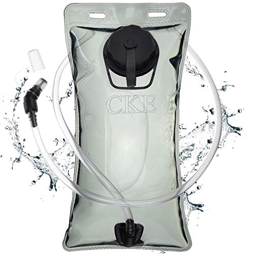 CKE Hydration Bladder 2L Leak Proof 2 Liter Water Reservoir,BPA Free Water Bladder with Insulated Tube, Hydration Backpack Replacement with Wide Opening Water Bag for Running Hiking Biking Climbing