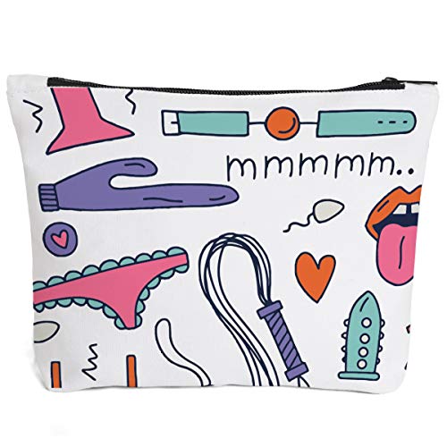 IHopes+ Funny Makeup Bag Gift for Women Best Friends Sister Teen Girls| Cute Mature Sex Makeup Bag Cosmetic Travel Accessories Bag Toiletry Case Gifts