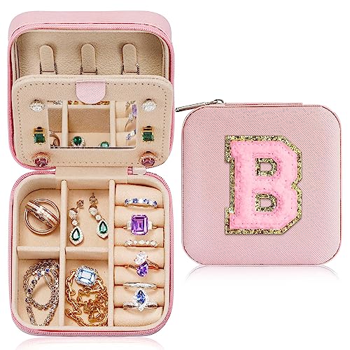 Parima Birthday Gifts for Girls Jewelry Box - Teen Girl Gifts Trendy Stuff, Personalized Initial Jewelry Case Jewelry Box Jewelry Organizer with Mirror | Birthday Gifts for Teen Girls Stuff