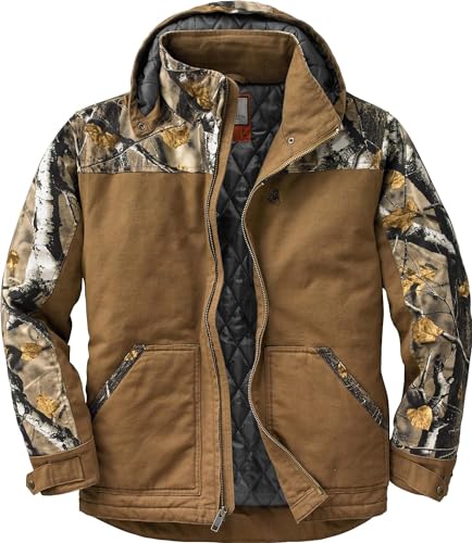 Legendary Whitetails Men's Standard Canvas Cross Trail Workwear Coat, Barley, Large