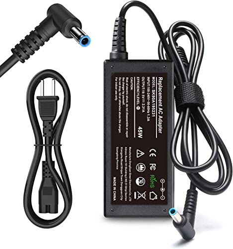 HP 45W 19.5V 2.31A for HP Laptop Charger Blue Tip,HP Pavilion x360 11 13 15, Zbook 14u G4 G5 15u 15 G3, Notebook 15,HP Stream 13 11 14 AC Adapter with Power Cord
