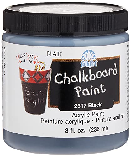 FolkArt Chalkboard Paint in Assorted Colors (8-Ounce), 2517 Black