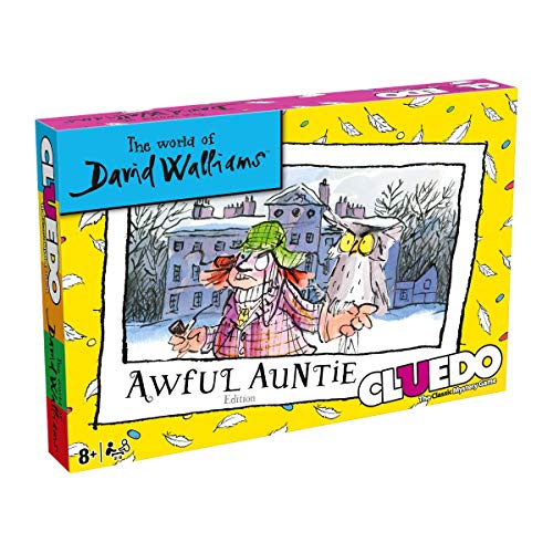 Winning Moves The World of David Walliams Awful Auntie Edition Cluedo Mystery Board Game, Play with Stella, Gibbon, and The Ghosts of Lord and Lady Saxby, Makes a Great Gift for Ages 8 Plus