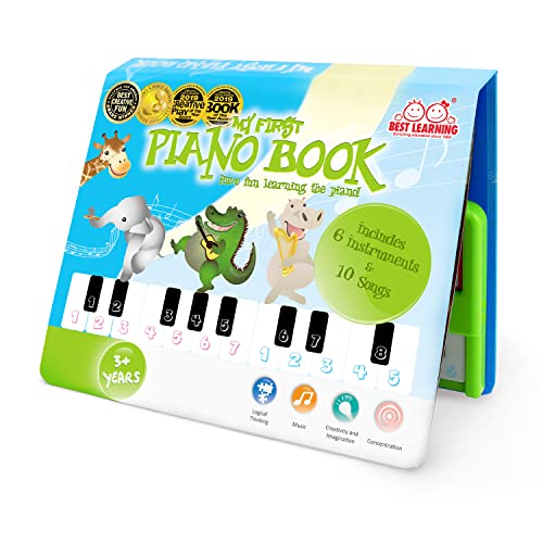 BEST LEARNING My First Piano Book - Educational Musical Toy for Toddlers Kids Ages 3-5 Years - Ideal 3, 4 Year Old Boy or Girl Birthday Gift Present - Christmas Top Picks Gift for Children