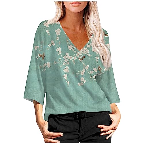 Tops for Women Sexy Casual,Womens Graphic Tees Womens V Neck Graphic Tees Graduation Outfit for Women Guest Long Sleeve Striped Button Up Shirt Women Long Sleeve Gym Top(4-Green,Small)