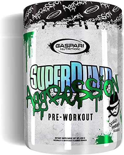 Gaspari Nutrition SuperPump Aggression Pre-Workout, Jersey Mobster Italian Ice, 450 g