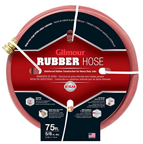 Gilmour 18058075 75' X 5/8' Commercial Hot Water Rubber Hose