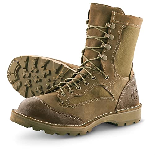 Danner USMC Speed Lacer RAT Boot, Waterproof Gore-TEX, Vibram 360, GI, Made in USA, Mojave, Brown (14W, numeric_14)