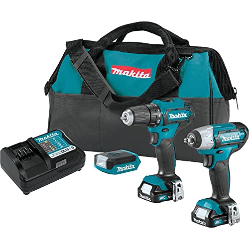 Makita CT326 12V max CXT Lithium-Ion Cordless 3-Pc. Combo Kit (1.5Ah)