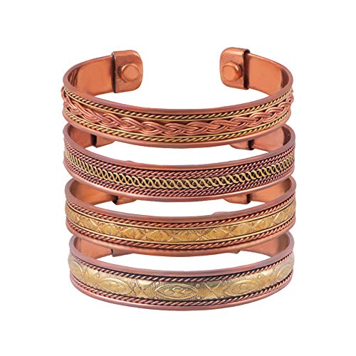 Tibetan Copper Bracelets India Pattern Women's Men's Spiritual Yoga Jewelry Copper bracelet copper bracelet for men copper bracelets for women cobre bracelet cobre pulsera mujer