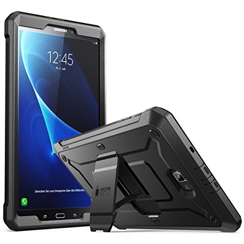 SUPCASE [Unicorn Beetle PRO Series] Case Designed for Samsung Galaxy Tab A 10.1 inch, with Built-in Screen Protector for Samsung Galaxy Tab A 10.1 inch 2016 (SM-T580/T585) (No Pen Version) (Black)