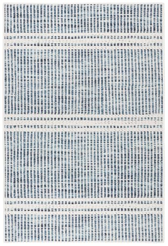 Dash & Albert Malta Machine Washable Rug, 5 X 8 Feet, Blue Stripe Pattern