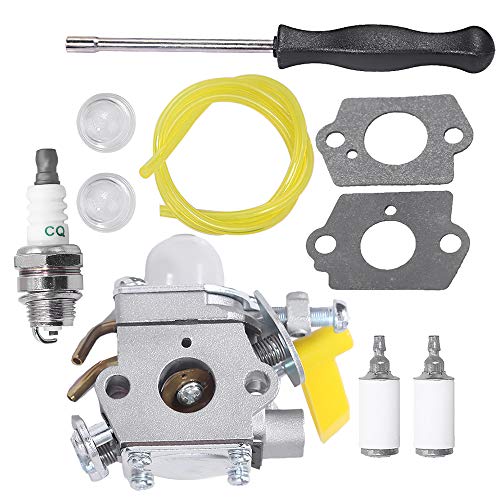 Anxingo Carburetor for Ryobi RY28000 RY28005 RY28025 RY28020 CS26 RY28021 RY28040 SS26 RY28041 RY28045 26CC Trimmer RY28060 RY28065 Brushcutter 2 Cycle RY09053 RY09055 RY09056 RY09800 blower (KIT 2)