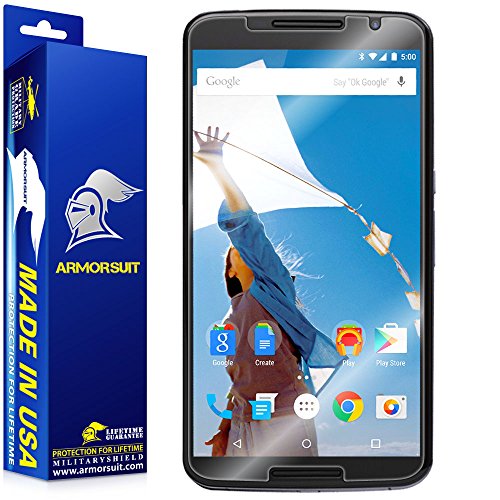 ArmorSuit MilitaryShield [Case Friendly] Screen Protector for Google Nexus 6 - Anti-Bubble HD Clear Film