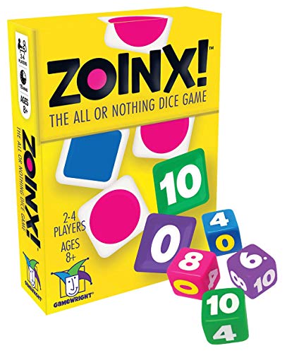 Gamewright Zoinx - The All or Nothing Dice Game Multi-colored, 5'