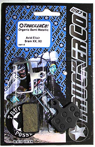 Organic Semi-Metallic disc Brake Pads Compatible with Sram Avid Elixir Models Elixir 9 7 5 3 1 Elixir C, R, CR, Mag Sram XX XO DB1 DB3 DB5 Level T BL red Force e-tap axs 2020 TLM/ULT B-1 osm4