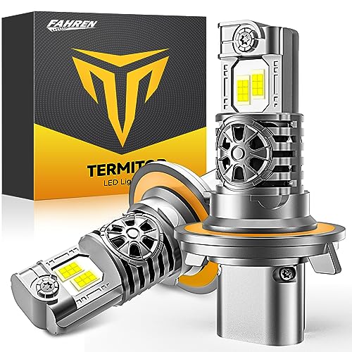 Termitor 2024 Upgraded H13/9008 LED Bulbs, 30000LM 800% Ultra Brightness, 1:1 Halogen Size, 6500K Cool White, Canbus Ready, Plug and Play, Pack of 2