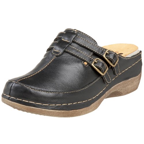 Spring Step Women's Happy Mule, Black, 39 EU/8.5 M US