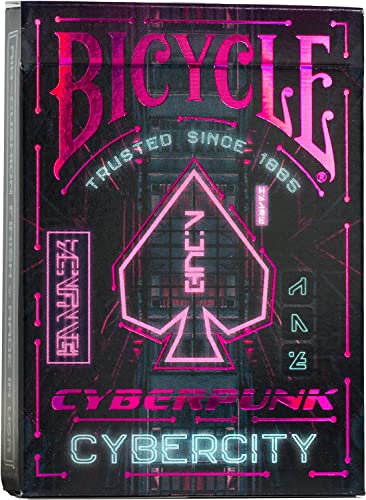 Bicycle Cyberpunk Cybercity Premium Playing Cards, 1 Deck, 62,5 x 88 mm