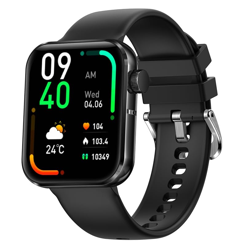 MorePro Fitness Tracker, 1.83' Smart Watch with Answer/Make Calls, Smart Fitness Tracker with Sleep Monitor, Women Men Fitness Watch for Android iOS (Black)