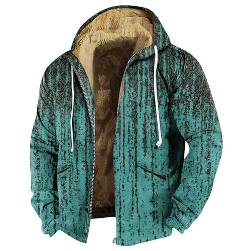 Western Shirts for Men Leather Jacket Womens Jacket Shacket Mens Work Hoodies for Men Sweatshirts Men Jacket Winter Men's Fleece Jackets & Coats Orange Hoodie Bomber Jacket（3-Cyan,5X-Large）