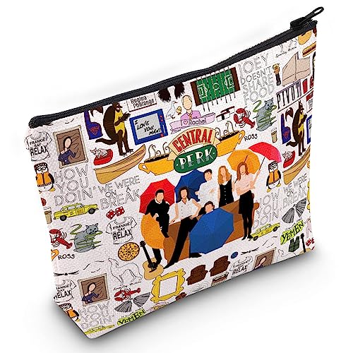 Funny Fans Lovers Merchandis Zipper Pouch Toiletry Makeup Bag Gold Inspired Merch Gifts for Women Birthday Present Travel Cosmetic Bag