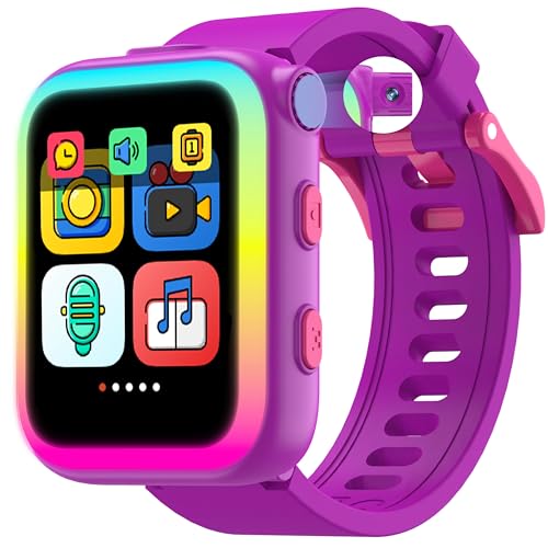 Smart Watch for Kids,Audio Story,Interactive Pet,Habit Tracking,Letter Card,Common Sense Card,Kids Watch with Puzzle Games,Music,Musical Instrument,HD ScreenBirthday Gift Toys for 3-12 Years Old