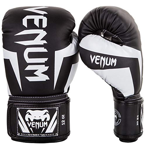 Venum Elite Boxing Gloves - Black/White