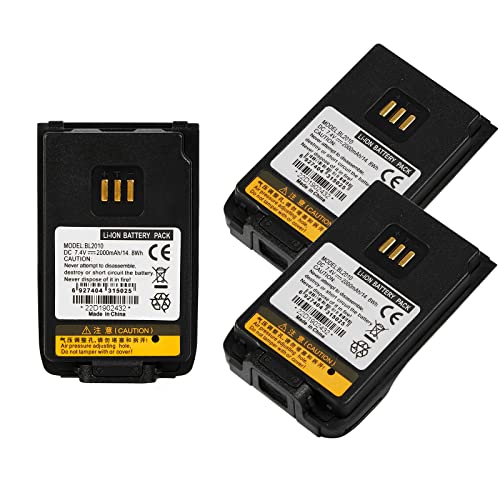 AWEDAS (3-Pack 7.4v 2000mAh BL2010 Battery and Radio Lanyard for Hytera HYT Radio PD412 PD502 PD506/562 PD602/602G PD606/606G PD662/662G PD682/682G UL913 PD402i/412i/482i PD502i PD562i PD602i Battery