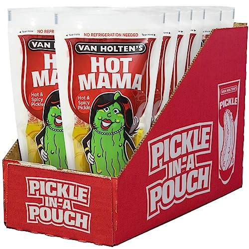 Van Holten's Pickles - Hot Mama Pickle-In-A-Pouch - 12 Pack