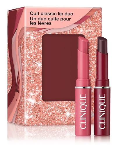 CLINIQUE For You, For Me shareable duo - Almost Lipstick Pink Honey & Black Honey .04oz/1.2g each