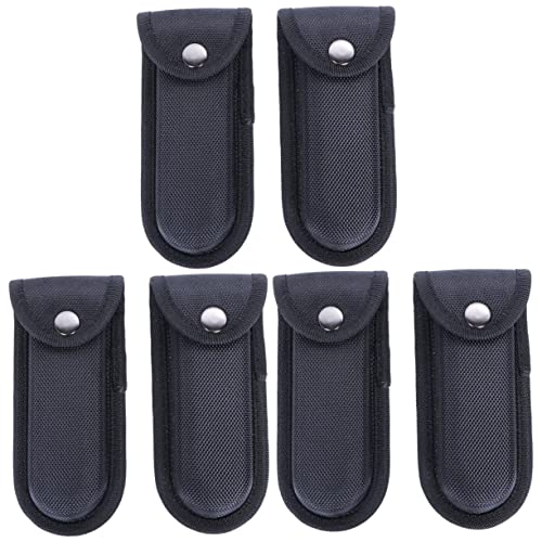 DOITOOL 6 Pcs Pouch Holder Folding Bracket para Guardar Knife Protectors Sheath Pocket Knife Sheath Collapsible Storage Boxes Nylon Storage Case Folding Pouch Product