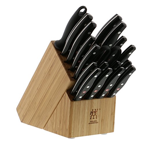 Henckels Twin Signature Knife Block Set, 19-pc, Light Brown