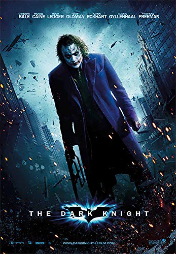 POSTER STOP ONLINE Batman - The Dark Knight - Movie Poster (Regular Style - The Joker) (Size 27' x 39')