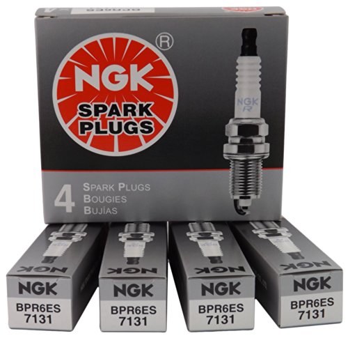 NGK 7131 BPR6ES Standard Spark Plug, Pack of 4, Copper