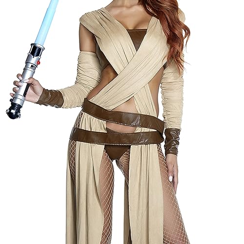 Forplay Womens Ray Of Light Sexy Movie Character Adult Sized Costumes, Tan, Medium/Large US
