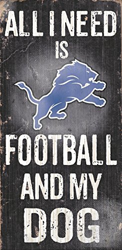 Fan Creations Detroit Lions Football and My Dog Sign, Multicolored