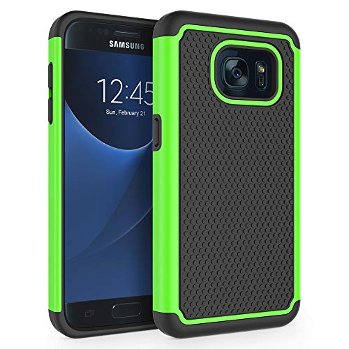 SYONER Galaxy S7 Case, [Shockproof] Defender Protective Phone Case Cover for Samsung Galaxy S7 (5.1', 2016) [Green]