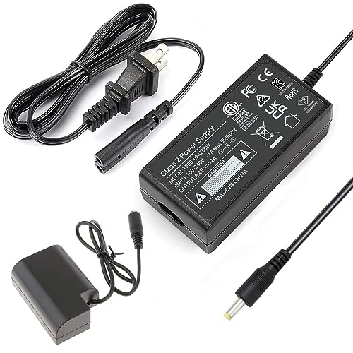 HY1C DMW-DCC12 DC Coupler BLF-19 Dummy Battery DMW-AC10 AC Power Adapter Kit for Panasonic Lumix DC-GH5 DMC-GH4 DMC-GH3 DC-G9 Cameras