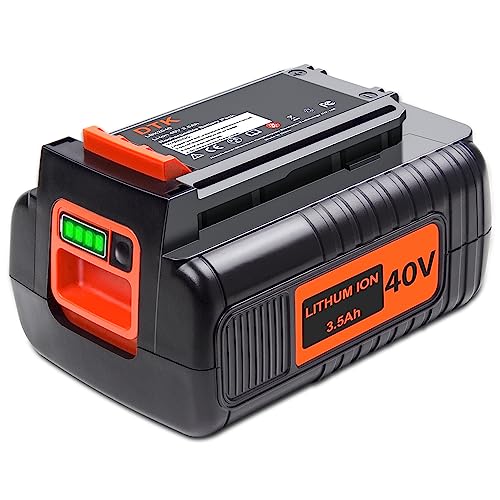 DTK 3.5Ah 40V MAX Battery Replacement for Black and Decker 40V Lithium Battery LBX2040 LBX36 LBXR36 LBXR2036 LST540 LST136W Replacement for Black&Decker 40V Lithium Battery