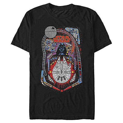 Star Wars Men's Vader Pinball T-Shirt, Black, X-Large