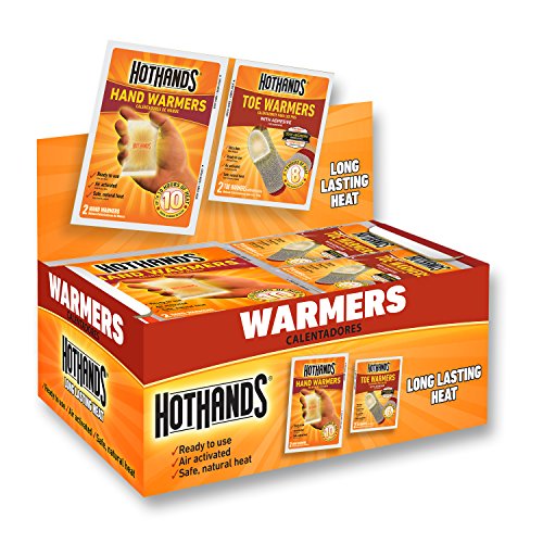 HotHands Hand & Toe Warmers - Long Lasting Natural Odorless Air Activated Warmers - 24 pair hand warmers & 8 pair toe warmers (Pack of 1)