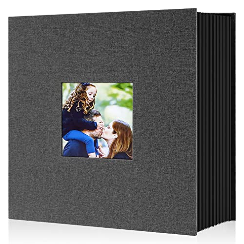 Ywlake Photo Album 4x6 1000 Pockets, Extra Large Capacity Linen Cover Picture Albums Holds 1000 Horizontal and Vertical Photos Black