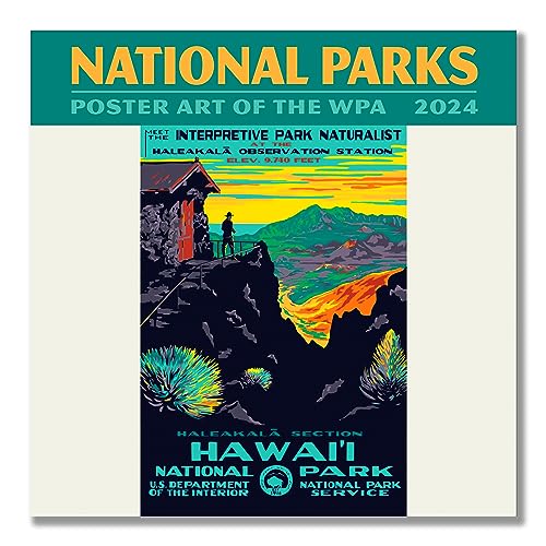 National Parks—Poster Art of the WPA Mini Wall Calendar 2024, 7' x 7'