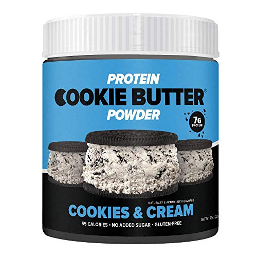 Flexible Dieting Lifestyle Whey Protein Cookie Butter Powder - Cookies & Cream | Keto-Friendly, Low Carb, No Added Sugars, Gluten-Free | Easy to Mix, Bake and Spread | 7.9oz