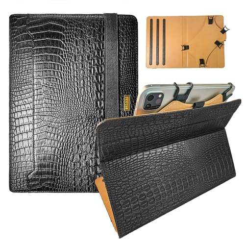 PHARRI 10.1 Tablet case, 10 inch Tablet Case,360 Degree Rotating Universal Tablet Case for All 9.7-11 Inch Tablets, Protective Case Cover for iPad Samsung Google...(Black)